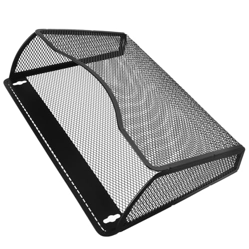 FRCOLOR 壁掛けメッシュファイルオーガナイザー 多機能書類整理ラック 通気性メッシュ構造 簡単設置 書類 雑誌 メール収納用 オフィス 自宅