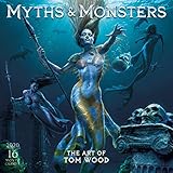 Myths and Monsters: The Art of Tom Wood 2020 Wall Calendar: by Sellers Publishing