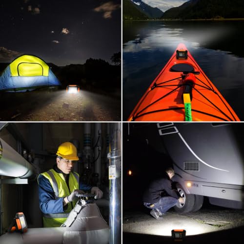 LE Campinglampe Wiederaufladbare Arbeitsleuchte Dimmbar 1000lm, Orange – Ansicht 7