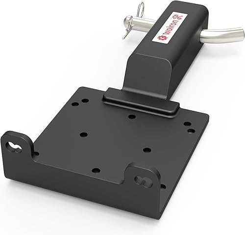 Miniatura 8 de Placa de montaje de cabrestante de enganche de remolque universal de 2 pulgadas, soporte de montaje de cabrestante, placa de montaje de cabrestante