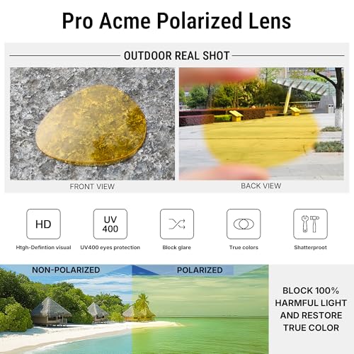 Image of Pro Acme Aviator Sunglasses for Men Women Classic Polarized UV400 Protection