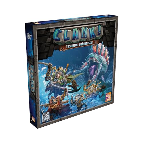 asmodee,Clank!: Tesouros Submersos (Expansão), Jogo de tabuleiro, Idade +14, 2-6 jogadores, Partidas de até 120 min.