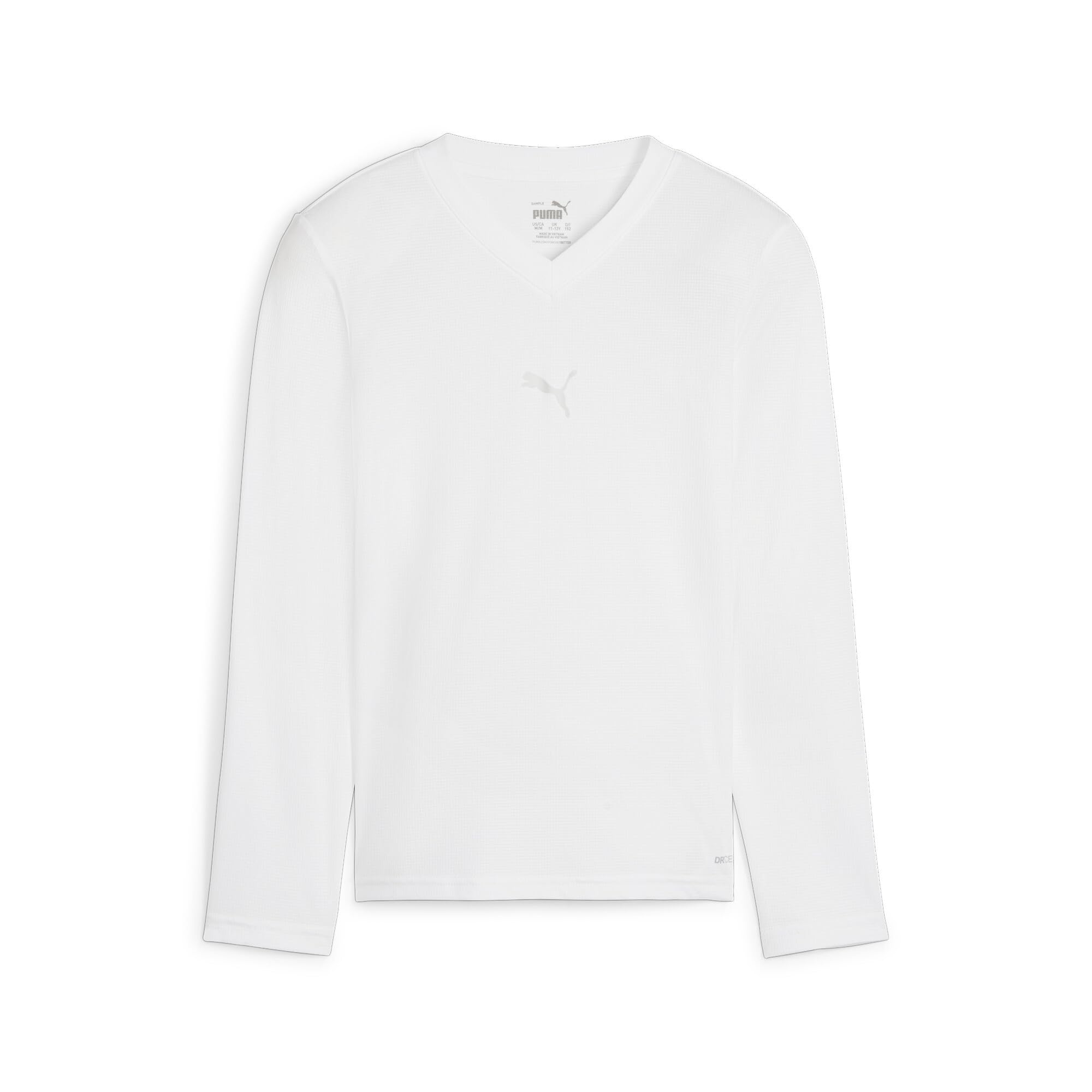Puma Boys White /Girls Teamgoal Base First Layer Thermal T Shirt Top 659041 - 152 11-12 Years