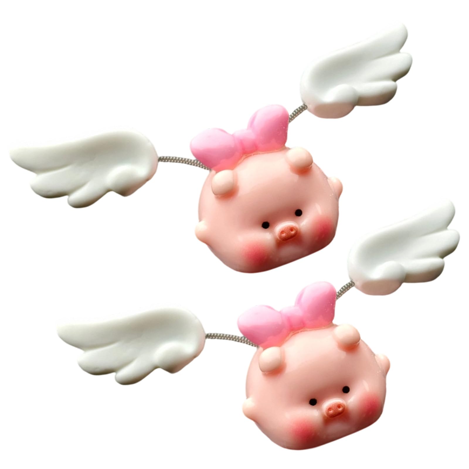 Msioytog Swinging Pigs Decors Resin Wobbling Animal Miniature Figurine for Auto Dashboard or Home Offices Desktop Swinging Pigs Figurine