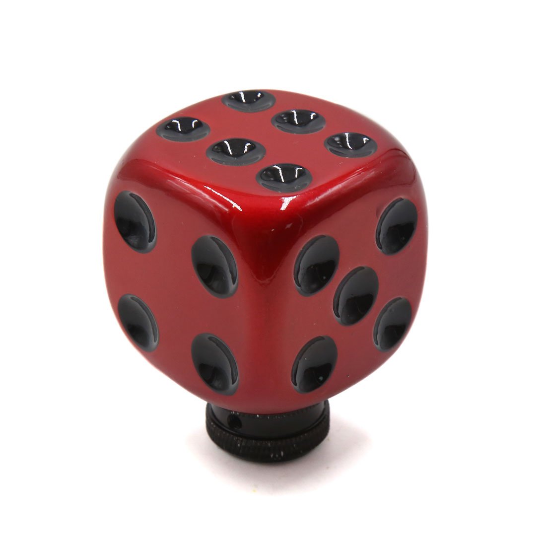 Uxcell Red,Black Sourcingmap Universal Red Black Dice Design Manual Gear Shift Lever Knob For Car