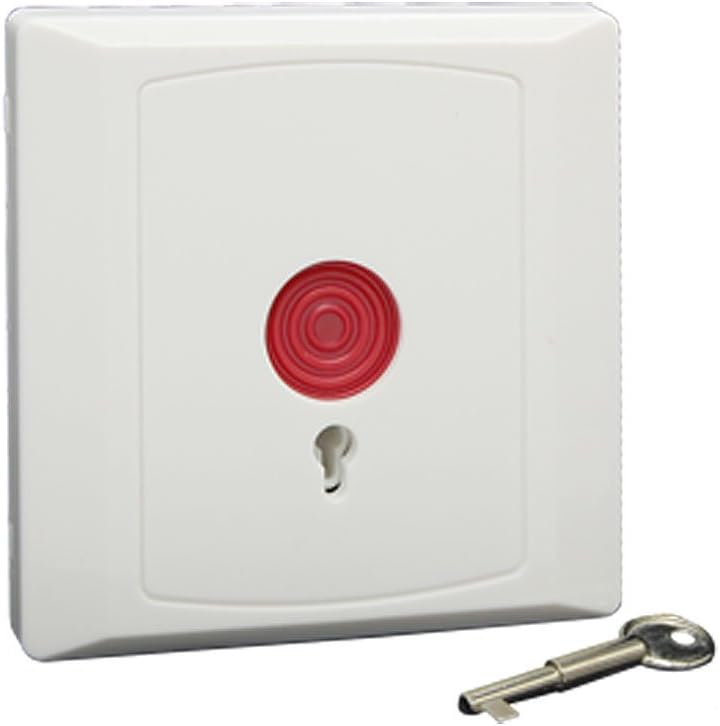 Qtqgoitem Square Family Office Emergency Panic Button White (Model: 3cc 8ce FEA ed6 e64)