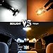 SEALIGHT 7441 7444 T20 W21W LED Light Bulb with Projector Replacement for Backup Light,Tail Light,Brake Light