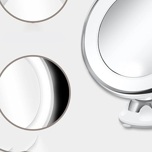 Miniatura 5 de IEASEhzj Makeup Mirror Makeup Mirror with led Fill Light Magnifying Suction Cup Folding