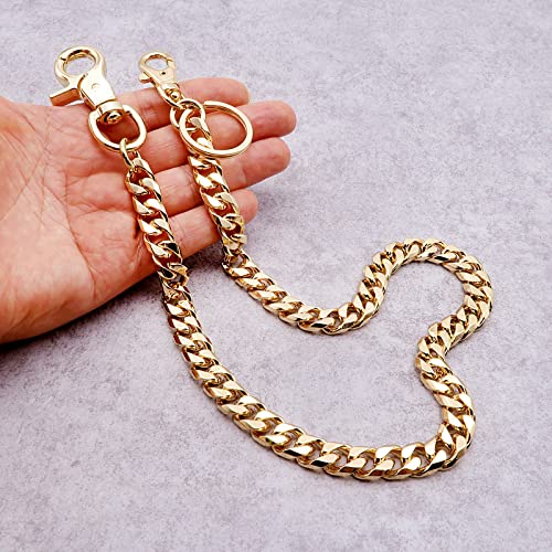 Image of newtro Wallet Chain Men Women Boy Girl, Biker Motorcycle Pants Jean Punk Long Key Chain Black Gold Silver 26 Types