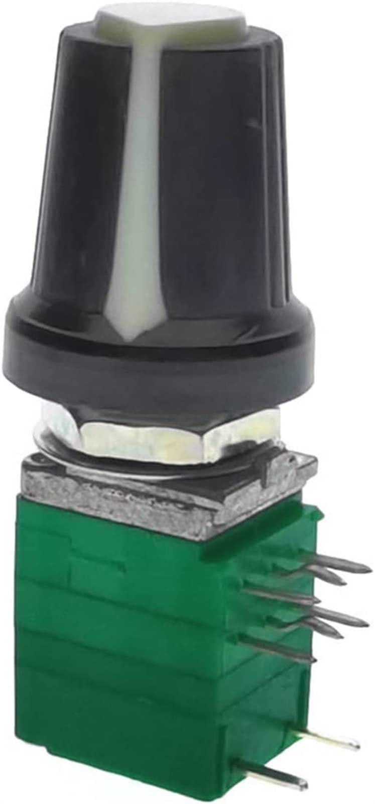 Potenciómetro 3 uds RD97 50K + potenciómetro de Volumen de Perilla B50K estéreo de Doble Sellado de Alta precisión con Interruptor 50KBX2