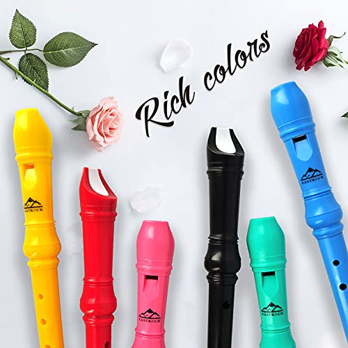 Eastrock Recorder Instrument Baroque Style Soprano Recorder White 3 Pieces For Beginners And Professions With Cleaning Rod, Fingering Chart, Packing Bag, Thumb Rest #TOP6
