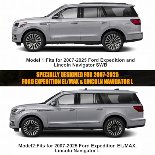 Image of Waterproof Premium Car Covers Replace for 2007-2025 Ford Expedition EL /MAX and Lincoln Navigator L, 10 Layers Heavy Duty All Weather Car Cover with Zipper Door for Snow Rain Dust Protection