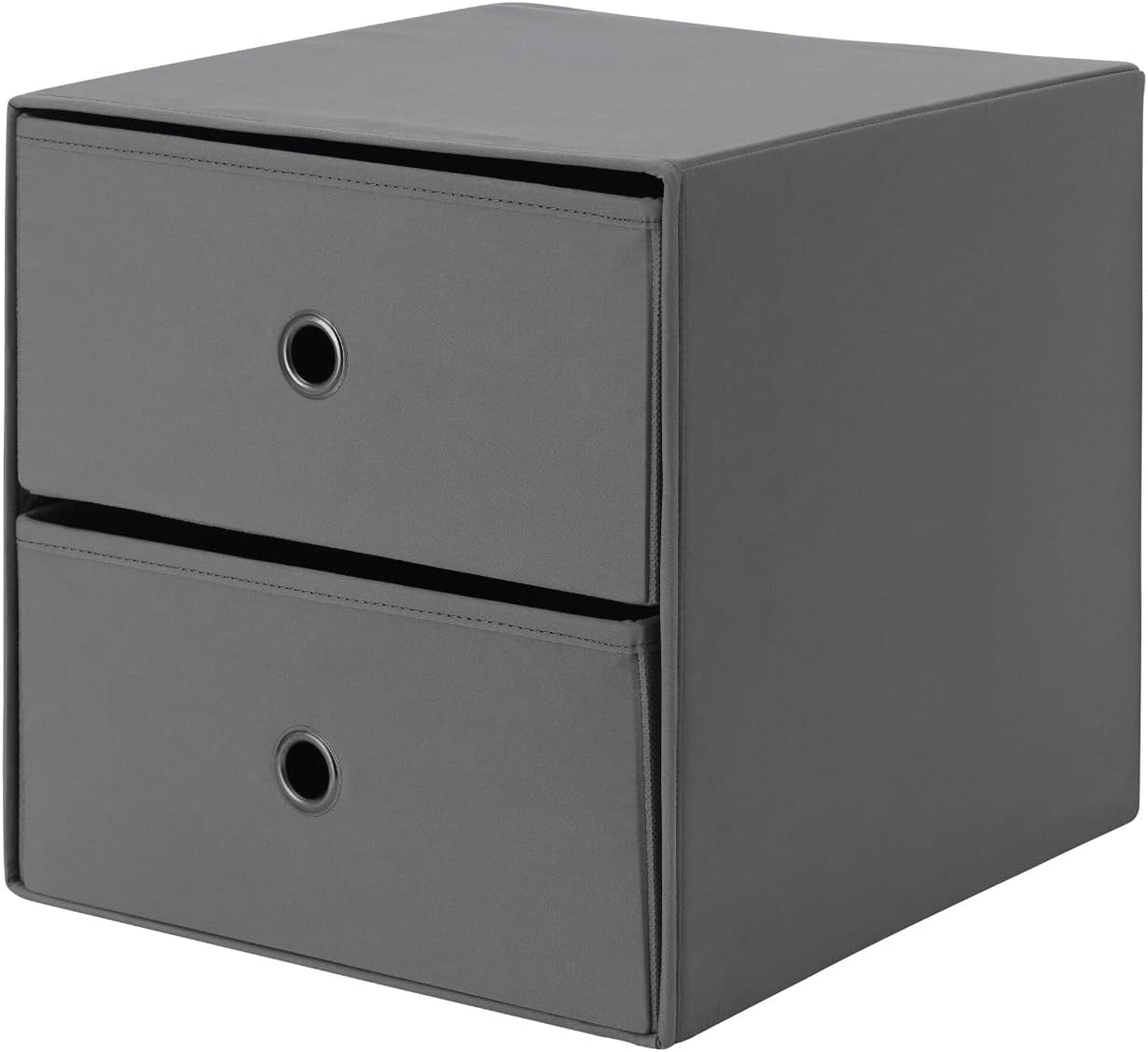 EHC 2 Drawer Storage Unit for Bedroom/Bathroom Navy Blue