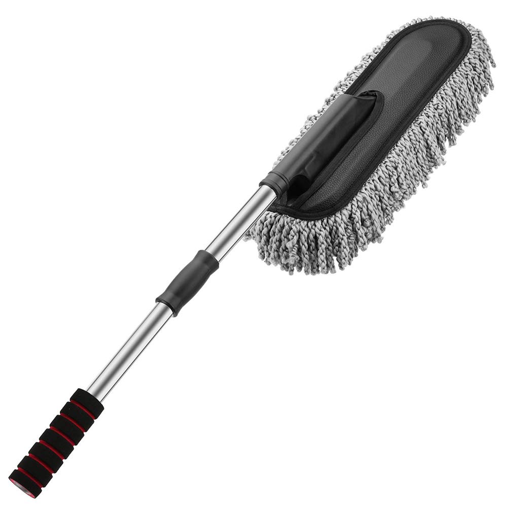 Aisence Removable Stretch Wax Tow Flat Wax Brush Cleaning Brush Car Rut
