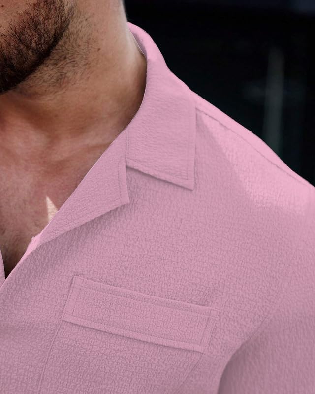Image of I ENTERPRISE Casual Shirt for Men||Men Stylish Shirt|| Regular Fit Shirt for Men|| Men Stylish Shirt || Men Printed Shirt || Oversized Shirts for Men|| Shirt for Men (Solid-Shirt)