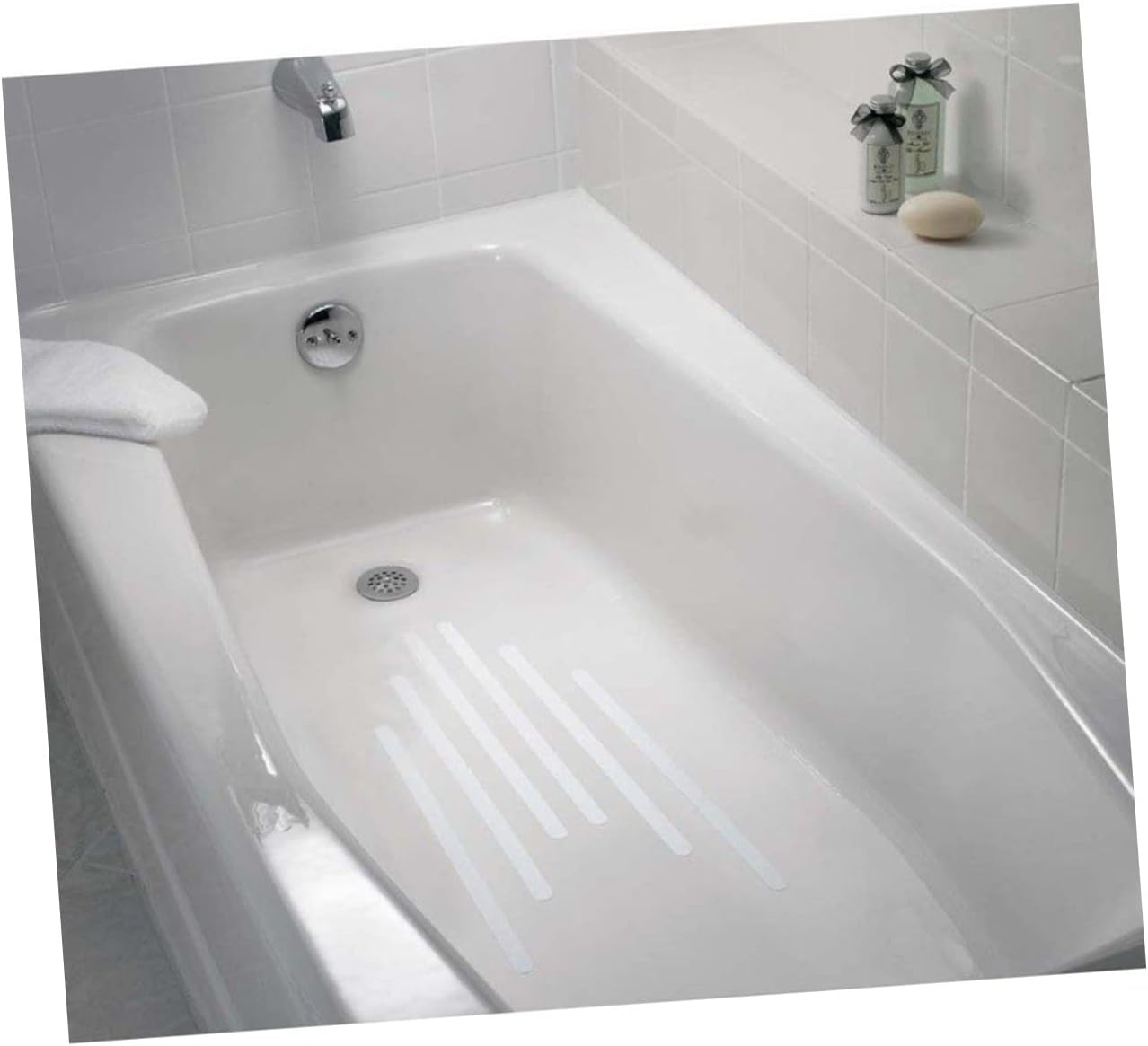Ciieeo 72pcs Non-Slip Strips Bath Safety Strips Adhesive Treads Stickers for Bathtub Shower Stairs and Floors