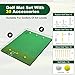 Premium Dual Turf Golf Hitting Mat, Thickened 20mm/45mm Golf Practice Mats Outdoor Indoor, Swing Chipping Training Turf Matt for Backyard, Garage, Driving Range, Gift for Men Dad Golfer