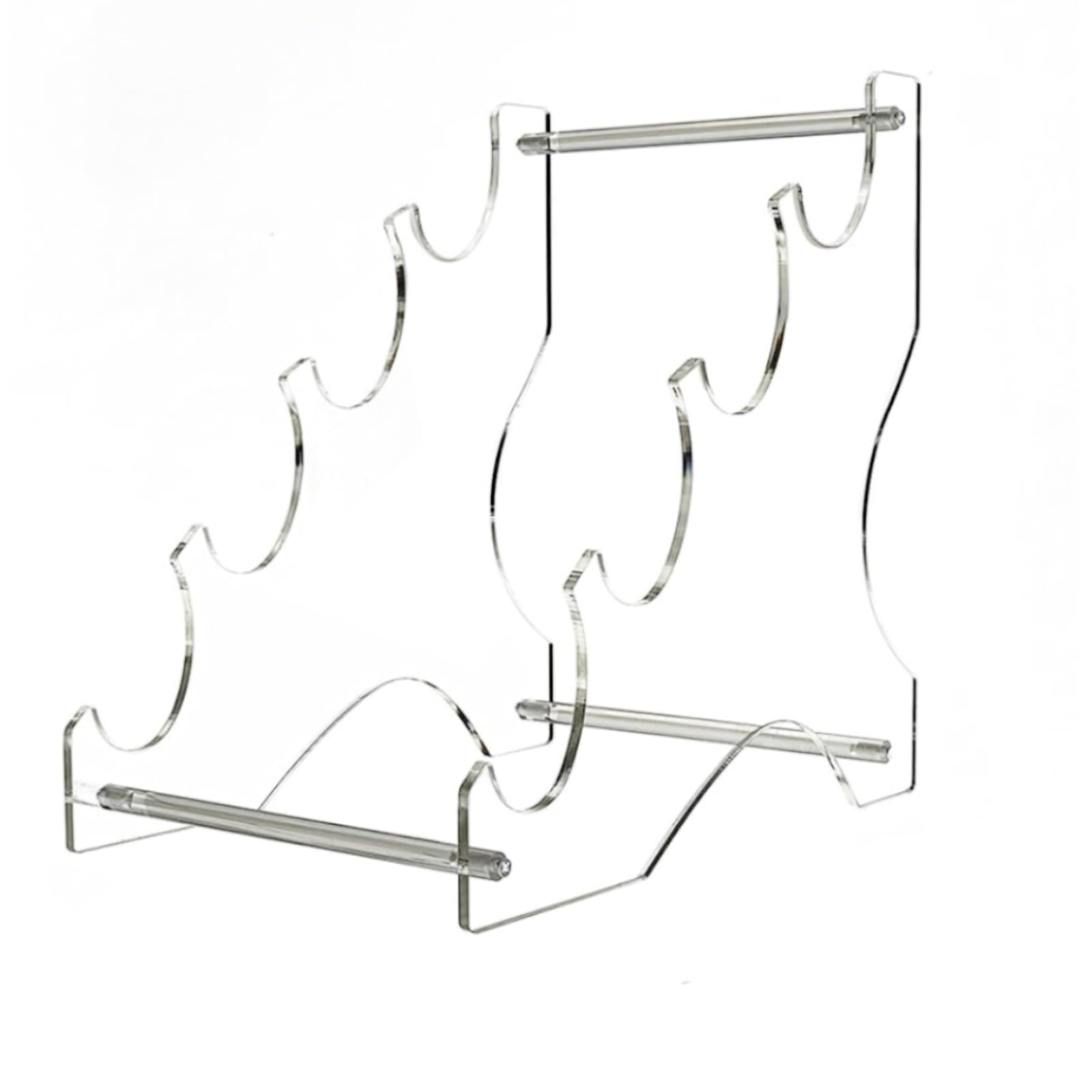 Yhplxyuus Collectors' Acrylic Swords Stand Collectible Swords Display Rack 4 Layer Acrylic Stand Rack for Sabers Storage Holder