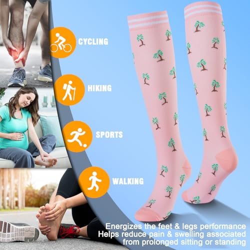Image of bropite Compression Socks for Women &Men Circulation-Support Knee High Socks 20-30 mmhg-Best for Running,Medical,Nurse,Travel