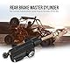 Pitbike Bremspumpe - Aluminiumlegierung Fußbremspumpe Hinten Fußbremse aulik-Hauptbremszylinderpumpe Bremszylinder Für Motorrad ATV Bike(Schwarz)