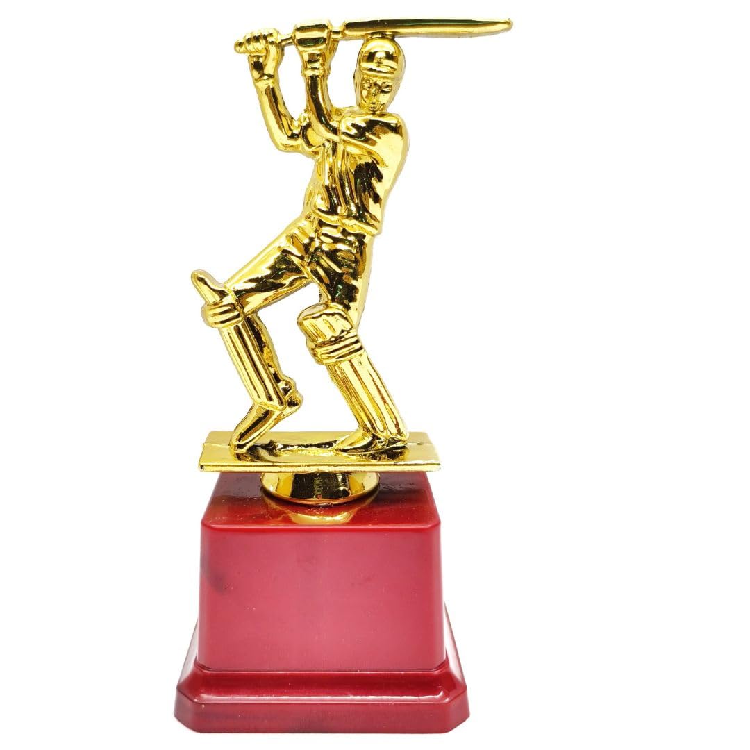 JASBIR TROPHIES Trophy for Cricket Lover Best Batsman Award Trophy Gift Home and Office Decoration Height 17 CM Base Size 6 x 6 CM-picture-16