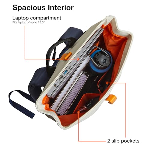 Nasher Miles Chelsea Roll-Top Backpack 28 Liters Water Resistant, Top-Open, Padded, Premium Polyurethane Laptop Backpack for Men and Women Collage and School - Image 6