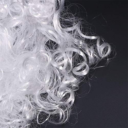 A-Coool CHRISTMAS BEARD 002 Funny Costume Party Male Man Halloween & Christmas Beard Disguise Game White Mustache  thumb #3