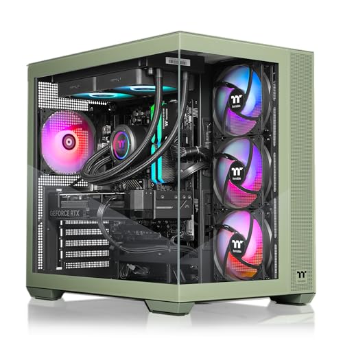 Image of Thermaltake LCGS View 9770M-380 Gaming Desktop (AMD Ryzen 7 9700X, ToughRam 32GB DDR5 6000MT /s RGB Memory, NVIDIA GeForce RTX 5070, 1TB NVMe M.2, WiFi, Windows 11) V38M-B85B-570-LCS