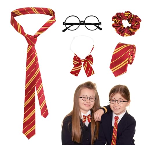 Zauberer Kostüm Kinder Erwachsene, Zauberer Rot-Gelbe Gestreifte...