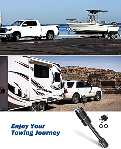 Joytutus Trailer Hitch Lock, With 5/8''Dia 2-3/4''Long Pin, Fits 2 Inch Class Iii-V Receiver, For Trailer Truck Car Boat, With 2 Keys 2 O-Rings, Anti-Theft And Waterproof Towing Hitch Lock(2 Pack) #TOP5
