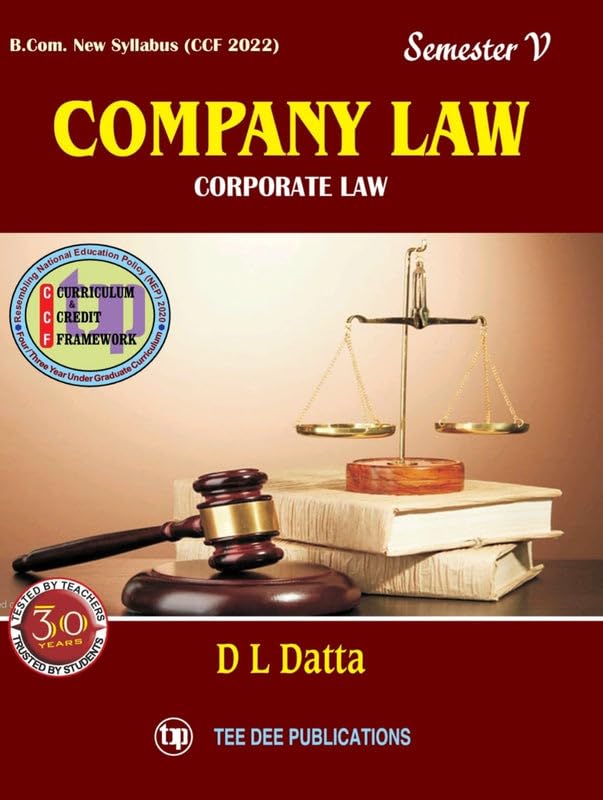 Company Law Fifth Semester according to Curriculum and Credit