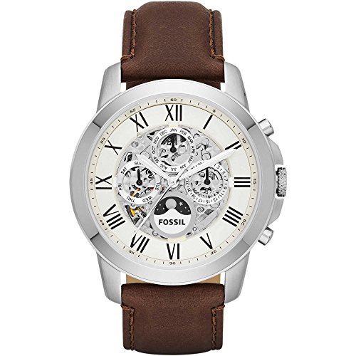 Fossil Men's ME3027 Grant Automatic Watch With Brown Leather Band