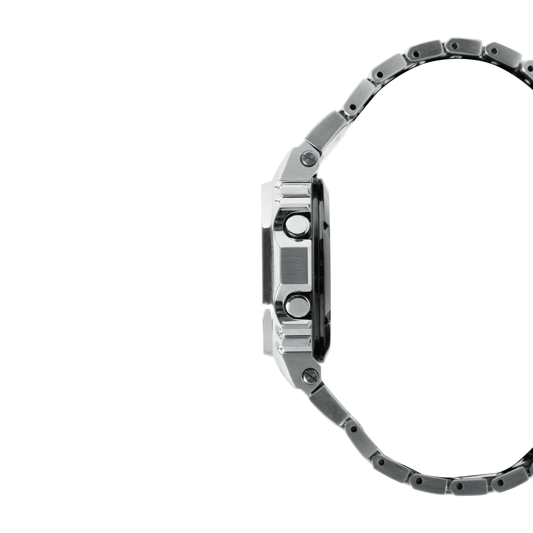 Casio G-Shock Vollmetall 5000 Serie Digital Edelstahl-Armbanduhr 49,3 mm - GMWB5000D-1C