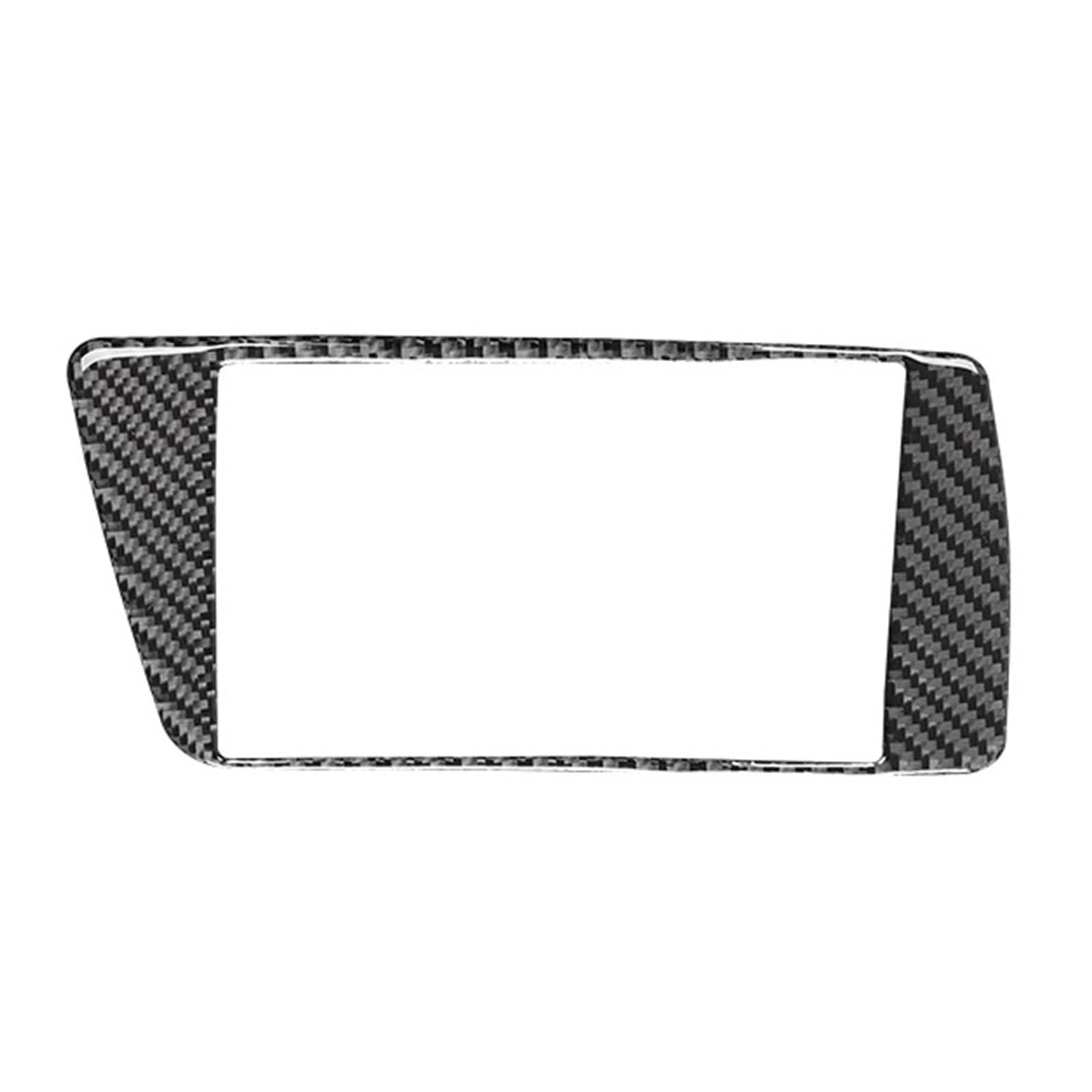 THXZINGLWG Compatible for Audi Q5 2010-2017 Accessories Carbon Fiber Modification Interior Car Navigations Panel Trim Frame Decorative Cover Sticker(LHD)