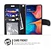 ERAGLOW Galaxy A20 Case,Galaxy A30 Case,Premium PU Leather Wallet Flip Protective Phone Case Cover w/Card Slots & Kickstand for Samsung Galaxy A20/A30 2019 (Black)