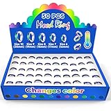 PIKTIME 50Pcs Mood Rings for Women - Mood Rings Bulk 6-10 Size Pack Adult Mood Ring Color Change Rings - Color Change Ring Men's