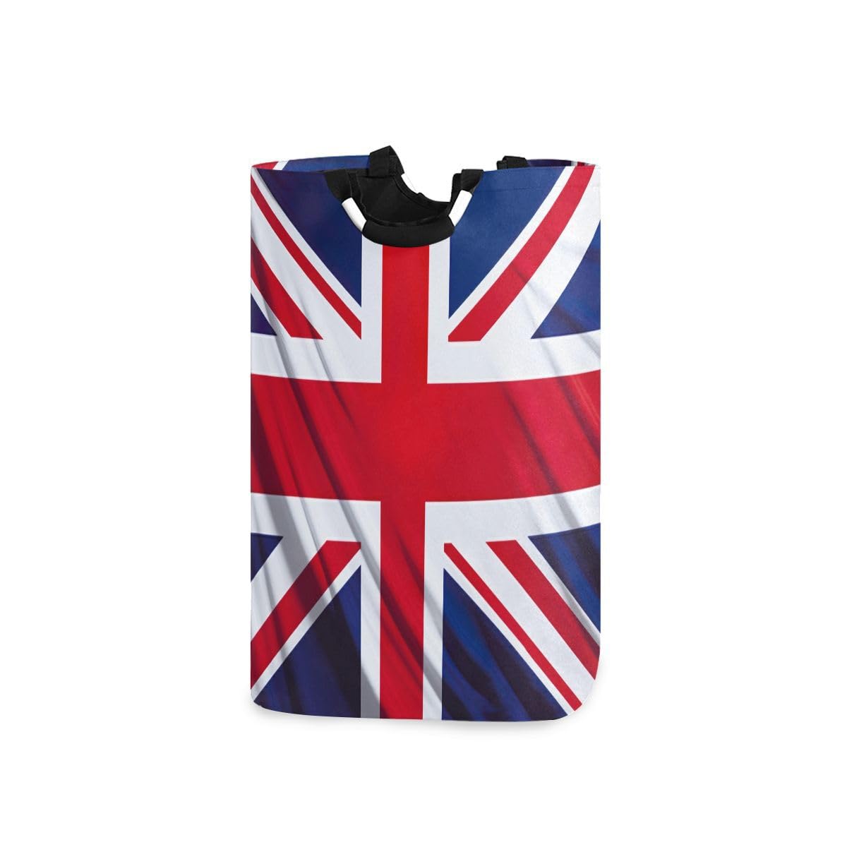 JUMBEAR Union Jack Large Laundry Basket,Collapsible Laundry Bag, Foldable Laundry Hamper, Toy Storage Basket for Blankets, Towels, Books