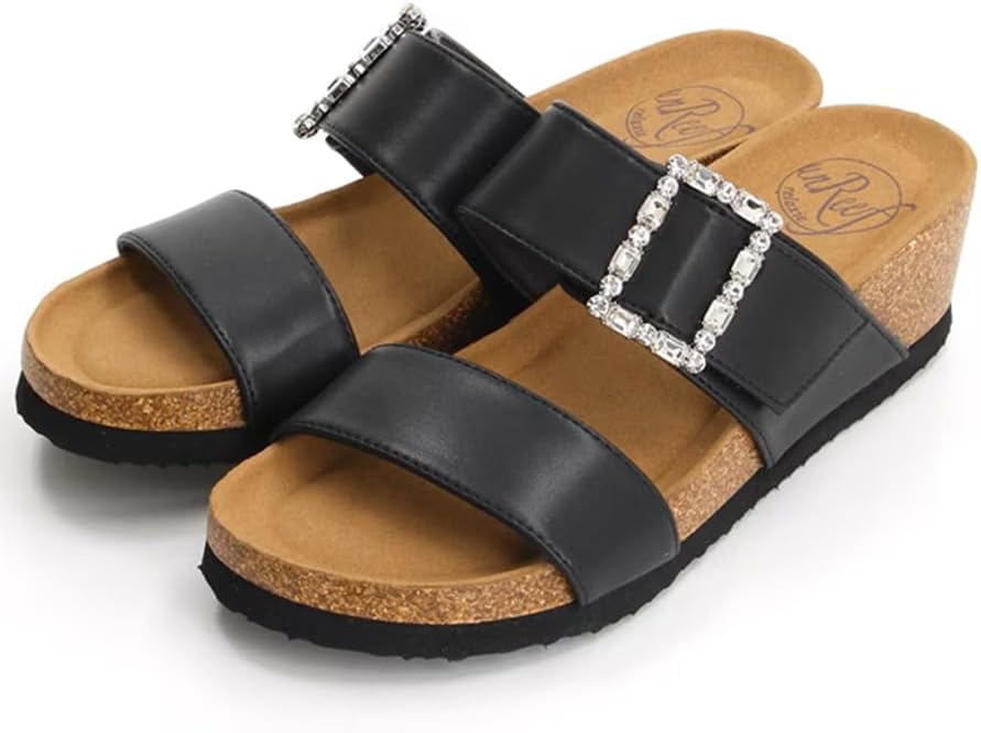 【新品未使用】TULLEビジューバックストラップミュール　ベージュ/クリア　M RODE SKO シューズ 「MADE IN JAPAN」ヘアリーバックストラップ