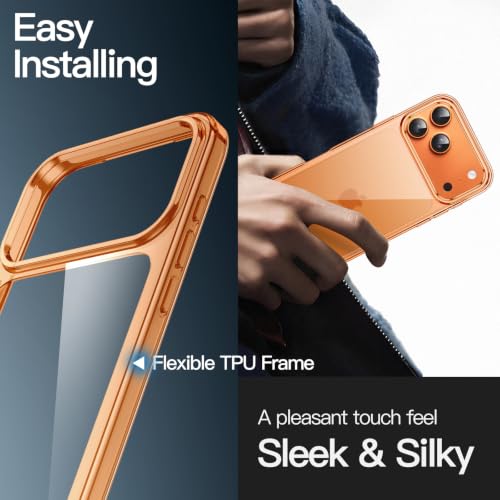 Image of JETech Case for iPhone 17 Pro, Anti-Yellowing, Orange