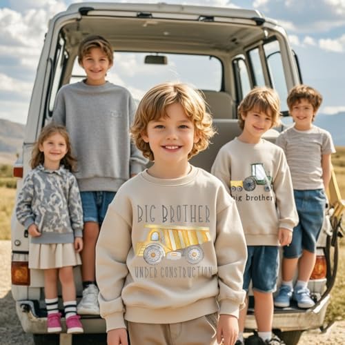 Big Brother Little Brother Matching Outfits Toddler Baby Boy Crewneck Sweatshirt3