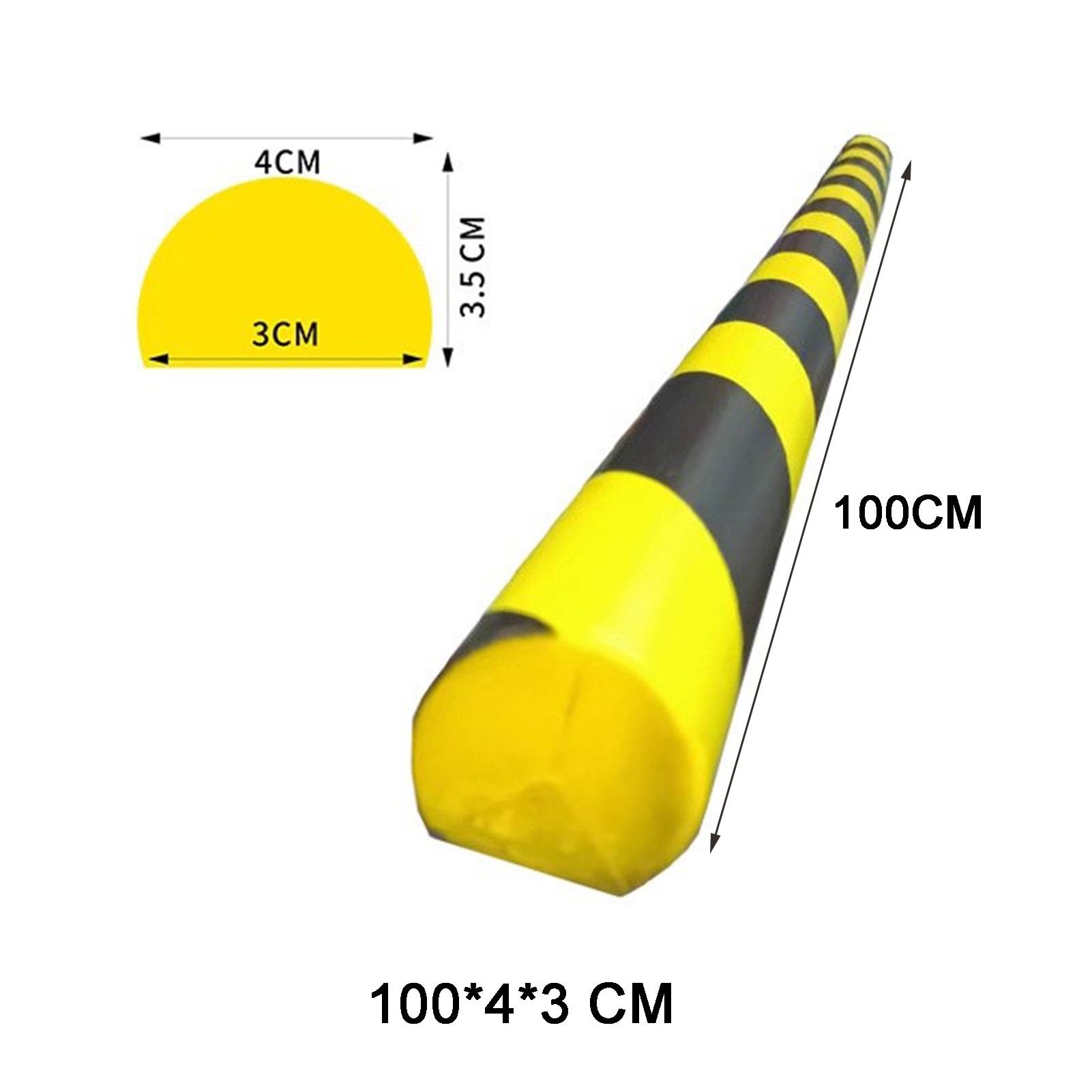 Lot de 10 protections d'angle en mousse très résistantes pour garage, mur, escaliers, cadres de porte, 100 cm