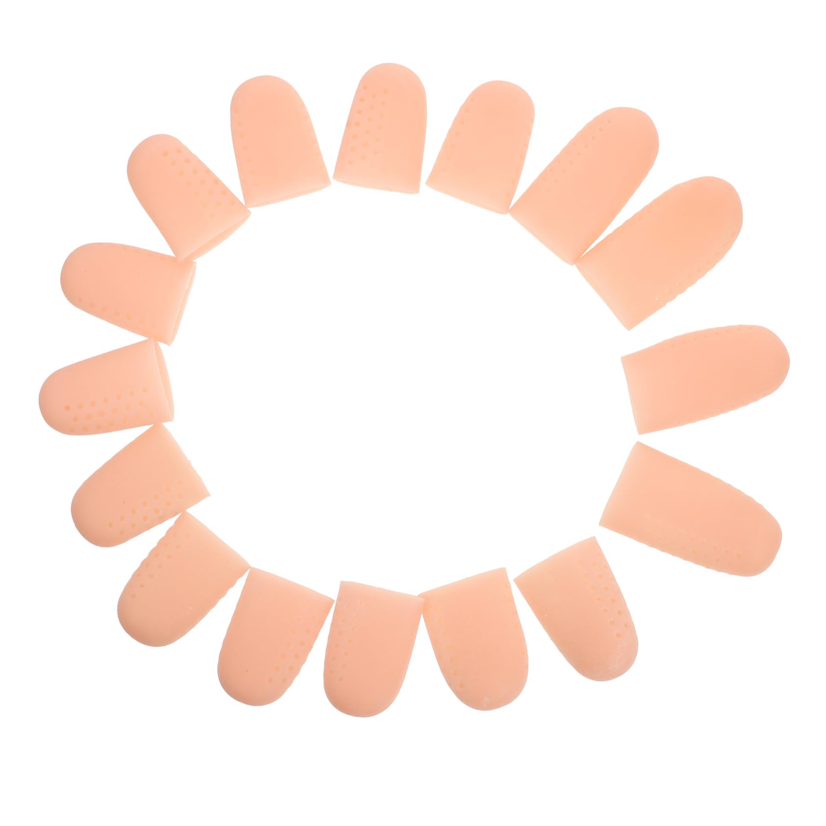 FOMIYES 1 Box Finger Toe Cover Finger Sleeves Finger Guard Silicone Finger Cover Finger Caps Fingertip Cover Finger Protection Cover Finger Cracking Cover Finger Cots Yellow