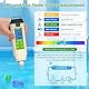 Gisnpa pH Wert Messgerät Pool, 7 In 1 pH/Tds/Ec/ORP/S.G/Salt/Temp Wert Messgerät Mit Atc & Lcd Hintergrundbeleuchtung, Wassertester für Trinkwasser, Wassertester für Pools, Pool Salzgehalt Messen