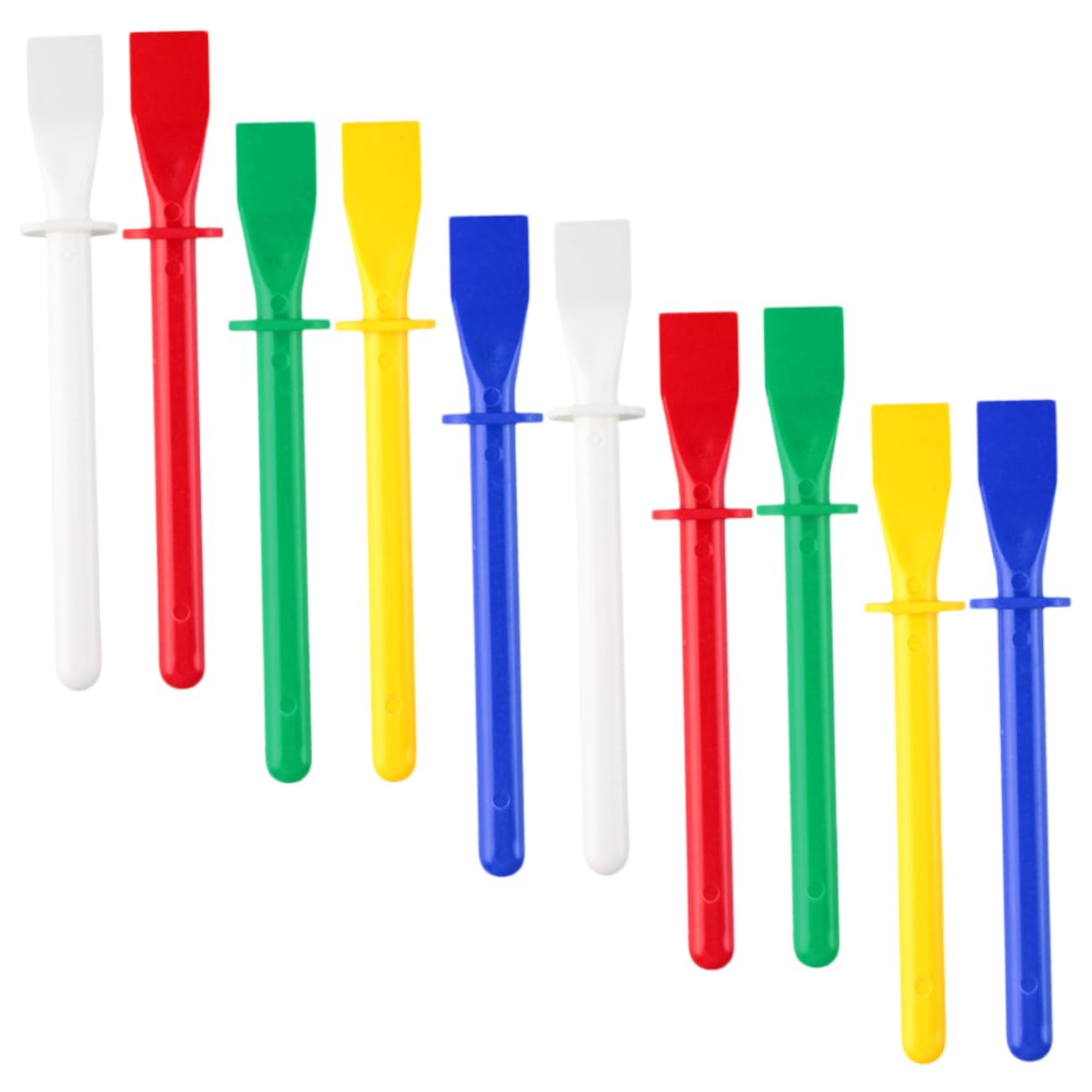 Lurrose 4 Set Set Di Strumenti Per Colla in Pelle Di Colla Adesivo Spargitore Colore Tessuto Bastoni Mestiere Precisione Kit Glue Stick Spargir Materiale Pp 10 Pezzi*4