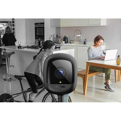D-Link DCS-6100LHV2 mydlink Full HD Wi-Fi Camera (Nachtsichtfunktion, Bewegungs- und Geräuscherkennung, 2-Wege Audio, Cloud/SD Recording, WPA3, Alexa, Google Assistant)