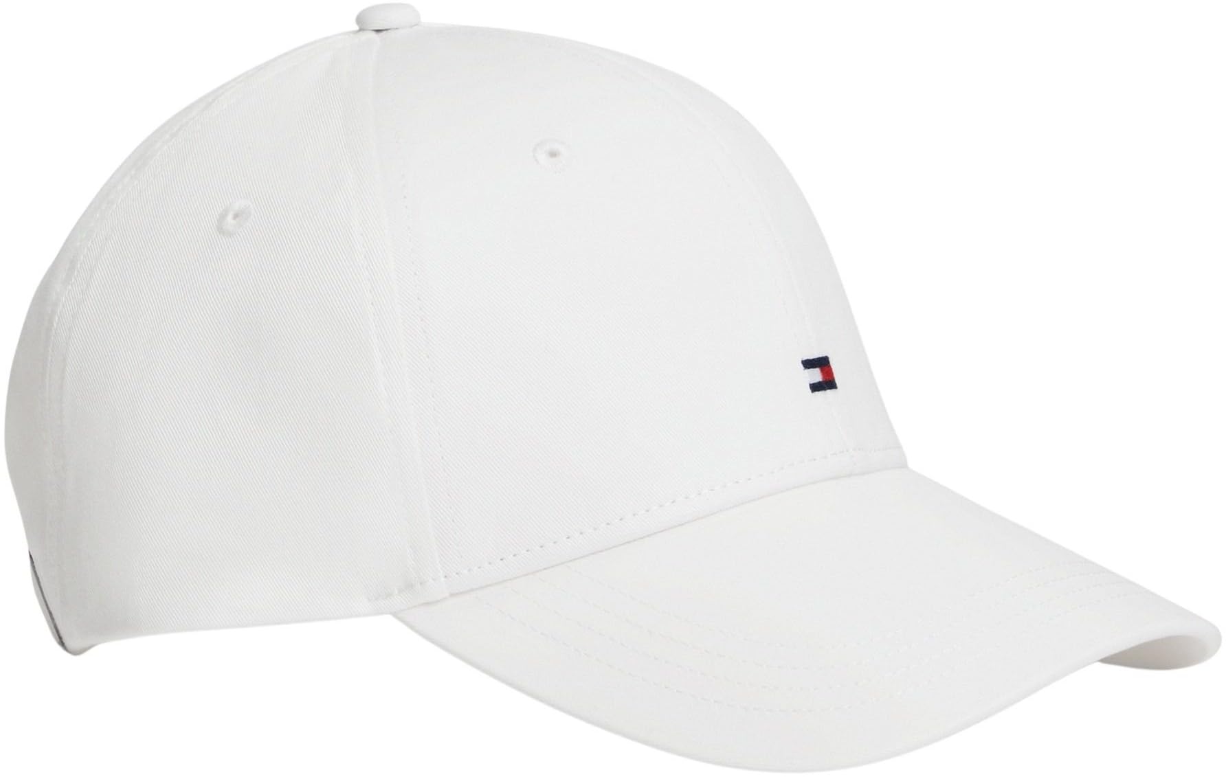Tommy Hilfiger Men's White Hilfiger Flag Embroidery Baseball Cap