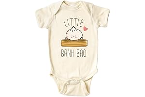 Adorable Personalized Baby Bodysuit 'Lil Banh Bao' for Dumpling Baby Shower