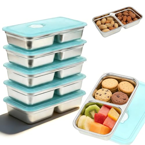 Stainless Steel Snack Containers (6 PCS)