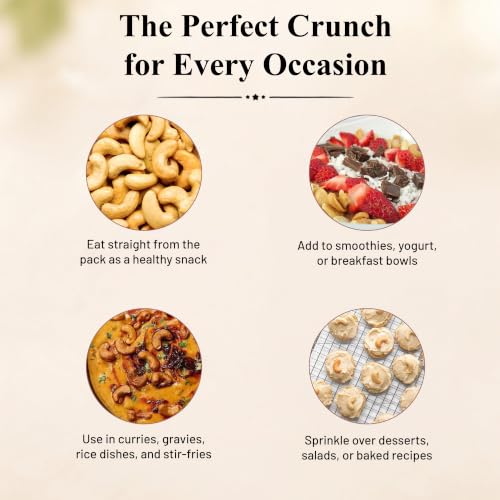 Image of Wildroot Cashew 500gm | Whole Kaju | Natural Crunchy & Creamy Cashew Nuts