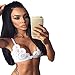MORCHAN❤️Femmes Sexy Camisole Gilet Bandage Soutien-Gorge Ultra-Mince Culture Top Lingerie Lingerie Costume de Corps Robe vêtements de Nuit(L,Blanc)